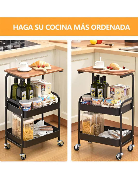 chariot de cuisine à roulettes